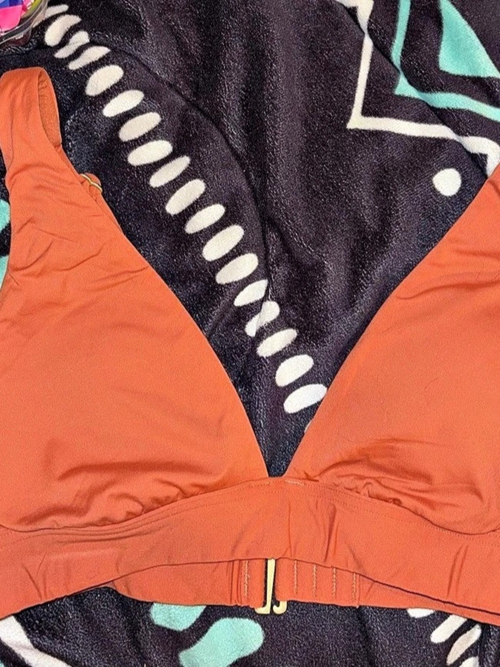Billabong Orange Bikini Top
